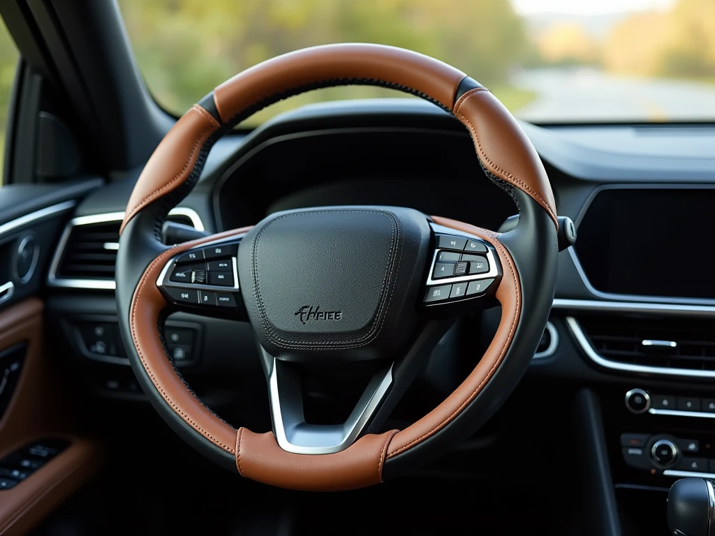 Premium Lenkradbezug aus Leder